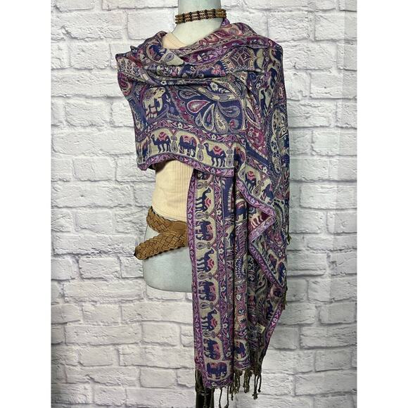 Super Soft Wool Pashmina Scarf - Picture 6 of 6